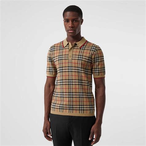 burberry polo shirt men large